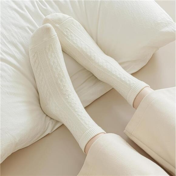 New 5 Pairs Fuzzy Soft Cozy Comfortable Socks for Women, Casual Sleep Comfy Sock - Picture 4 of 6